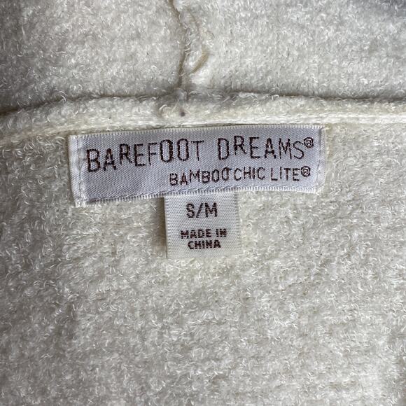 Barefoot Dreams Bamboo Chic lite Calypso Ombre White Gray Cardigan Sweater S/M - Picture 5 of 6